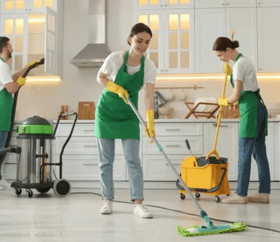 cleaning house
